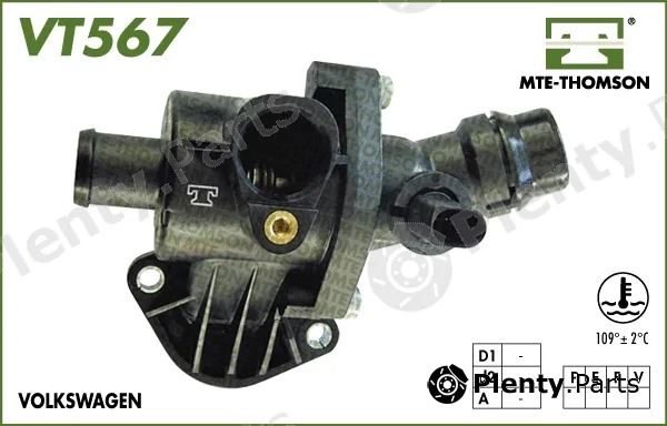 Mte-Thomson VT567.109 — Thermostat, coolant