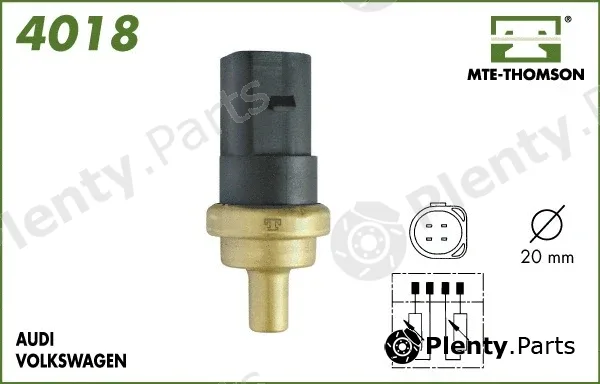 Mte-Thomson 4018 — Sensor, coolant temperature