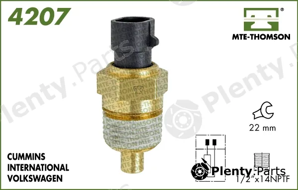 Mte-Thomson 4207 — Sensor, coolant temperature