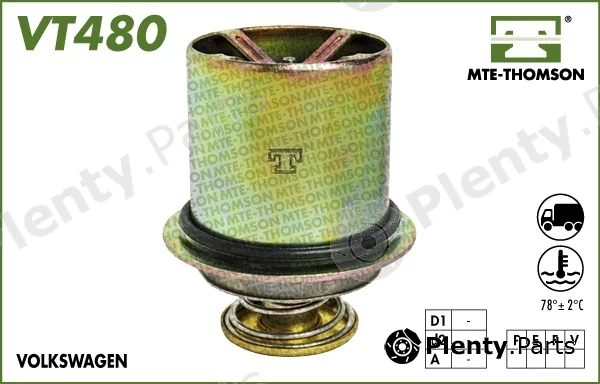 Mte-Thomson VT480.78 — Thermostat, coolant