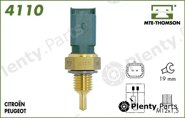 Mte-Thomson 4110 — Sensor, coolant temperature