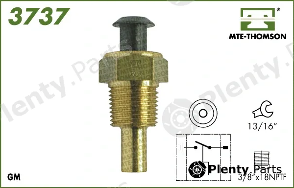 Mte-Thomson 3737 — Temperature Switch, radiator fan