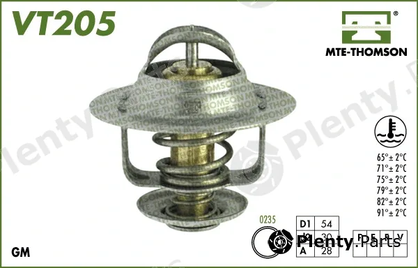 Mte-Thomson VT205.65 — Thermostat, coolant