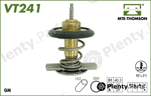 Mte-Thomson VT241.92 — Thermostat, coolant