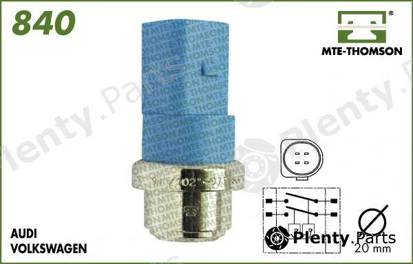 Mte-Thomson 840 — Temperature Switch, radiator fan