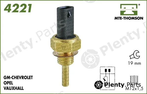 Mte-Thomson 4221 — Sensor, coolant temperature
