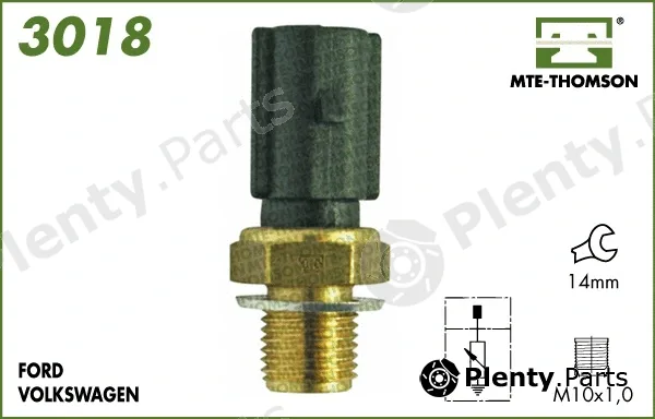 Mte-Thomson 3018 — Sensor, coolant temperature