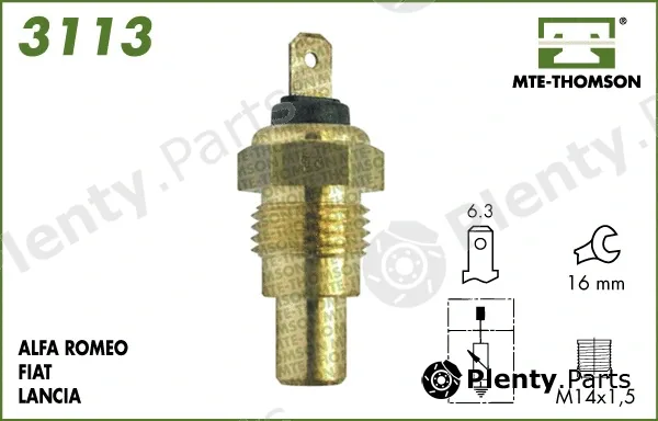 Mte-Thomson 3113 — Sensor, coolant temperature