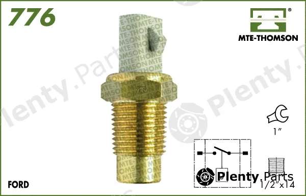 Mte-Thomson 776 — Temperature Switch, radiator fan