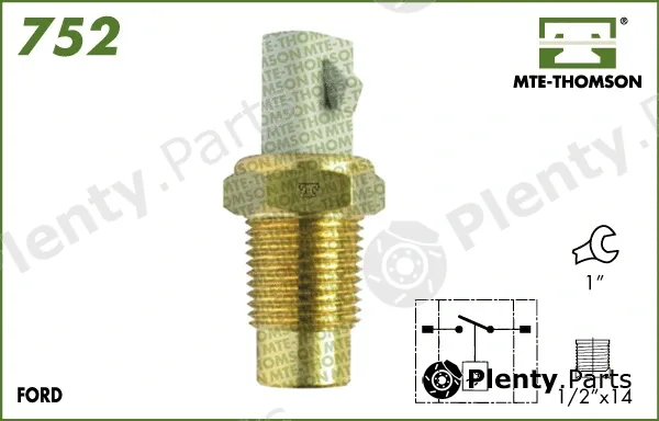 Mte-Thomson 752 — Temperature Switch, radiator fan