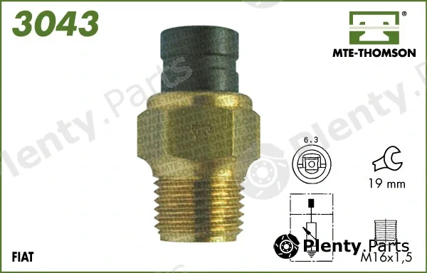 Mte-Thomson 3043 — Sensor, coolant temperature