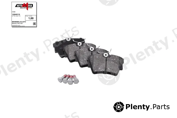 Automega 120049110 — Brake Pad Set, disc brake