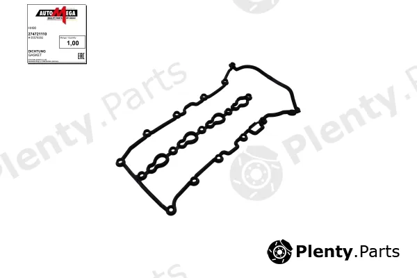 Automega 274721110 — Gasket, cylinder head cover