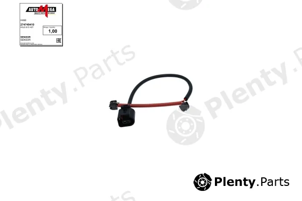 Automega 274749410 — Warning Contact, brake pad wear