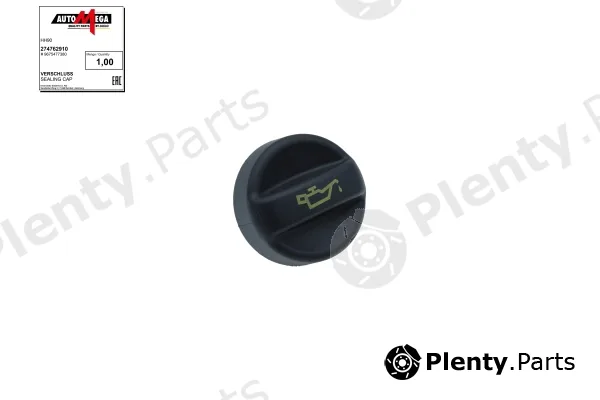 Automega 274762910 — Sealing Cap, oil filler neck