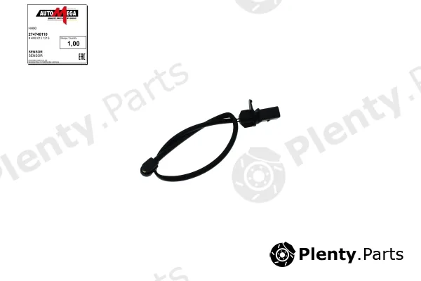 Automega 274748110 — Warning Contact, brake pad wear