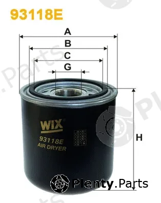 Wix Filters 93118E — Air Dryer Cartridge, compressed-air system