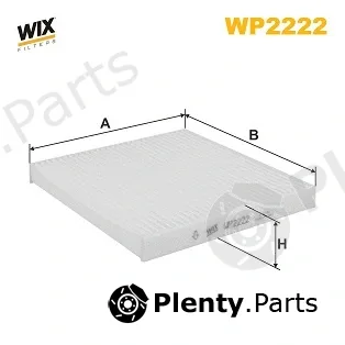 Wix Filters WP2222 — Filter, cabin air