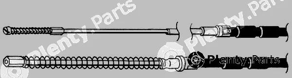 CEF VW02138 — Cable Pull, parking brake