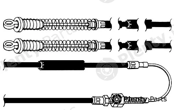 CEF FA02174 — Cable Pull, parking brake