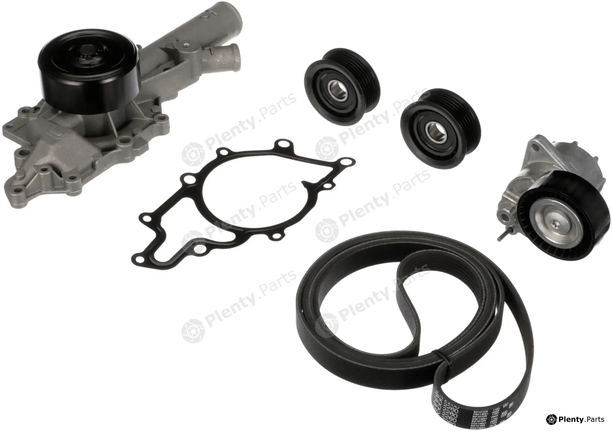 Gates KP26PK2260-1 — Water Pump + V-Ribbed Belt Kit Micro-V® Kit
