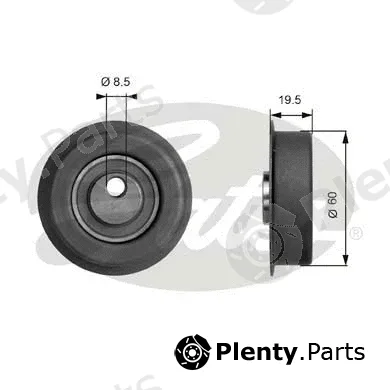 Gates T41053 — Tensioner Pulley, timing belt PowerGrip®