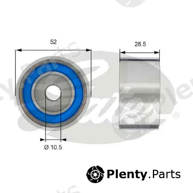 Gates T42182 — Deflection/Guide Pulley, timing belt PowerGrip®