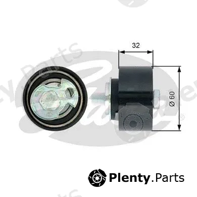 Gates T43124 — Tensioner Pulley, timing belt PowerGrip®