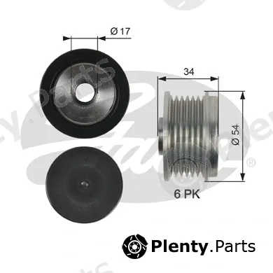 Gates OAP7135 — Alternator Freewheel Clutch DriveAlign®