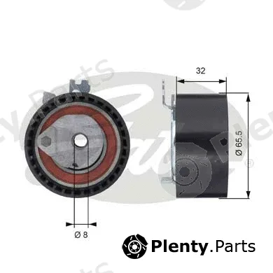 Gates T43064 — Tensioner Pulley, timing belt PowerGrip®
