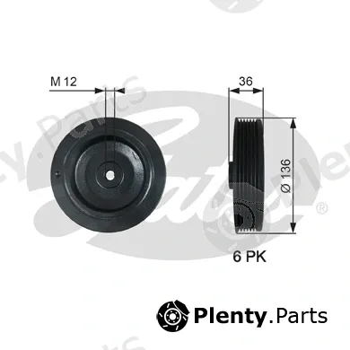 Gates TVD1010 — Belt Pulley, crankshaft DriveAlign®