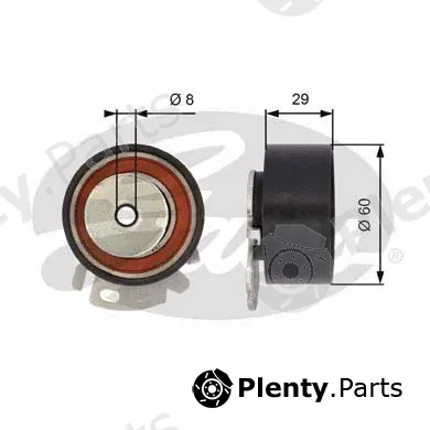 Gates T43068 — Tensioner Pulley, timing belt PowerGrip®