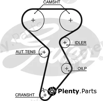 Gates 5432XS — Timing Belt PowerGrip®