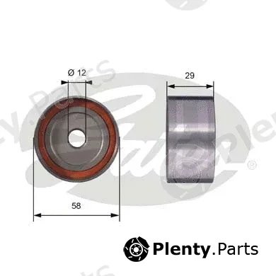 Gates T42025 — Deflection/Guide Pulley, timing belt PowerGrip®