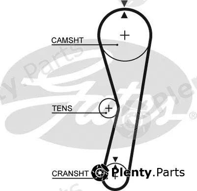Gates 5127 — Timing Belt PowerGrip®