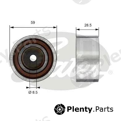 Gates T42178 — Deflection/Guide Pulley, timing belt PowerGrip®