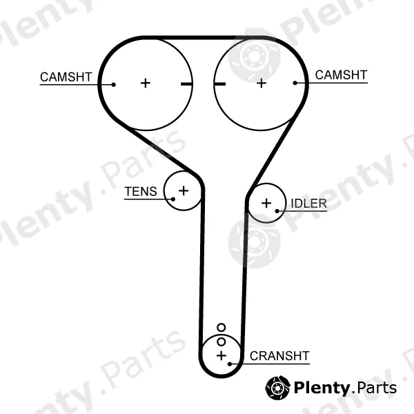 Gates K015710XS — Timing Belt Kit PowerGrip®