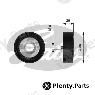 Gates T36367 — Deflection/Guide Pulley, V-ribbed belt DriveAlign®