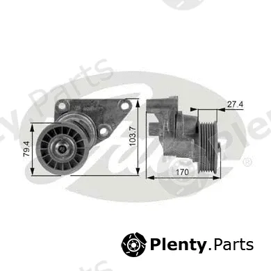 Gates T38158 — Belt Tensioner, V-ribbed belt DriveAlign®