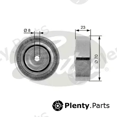 Gates T36161 — Tensioner Pulley, V-ribbed belt DriveAlign®
