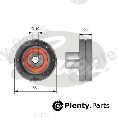 Gates T42105 — Deflection/Guide Pulley, timing belt PowerGrip®