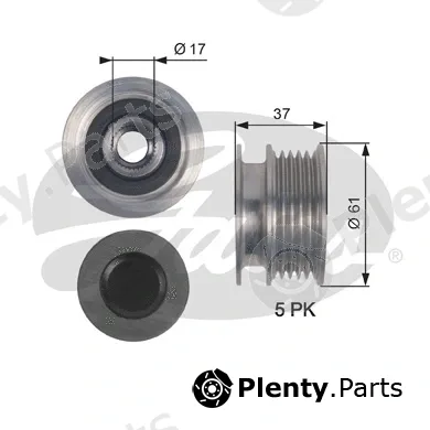 Gates OAP7145 — Alternator Freewheel Clutch DriveAlign®