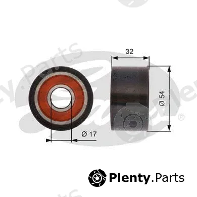 Gates T42167 — Deflection/Guide Pulley, timing belt PowerGrip®