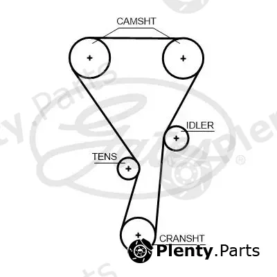 Gates 5699XS — Timing Belt PowerGrip®