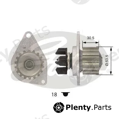 Gates WP0056 — Water Pump, engine cooling