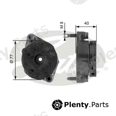 Gates T38345 — Belt Tensioner, V-ribbed belt DriveAlign®