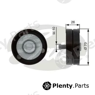 Gates T36363 — Deflection/Guide Pulley, V-ribbed belt DriveAlign®