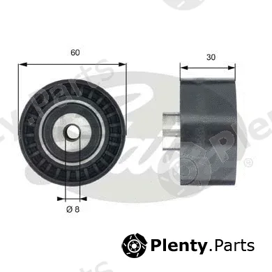 Gates T42188 — Deflection/Guide Pulley, timing belt PowerGrip®
