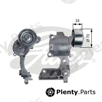 Gates T38411 — Belt Tensioner, V-ribbed belt DriveAlign®
