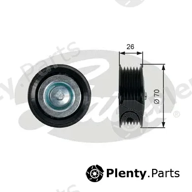 Gates T36469 — Deflection/Guide Pulley, V-ribbed belt DriveAlign®